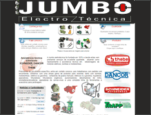 Tablet Screenshot of jumboeletrotecnica.com.br
